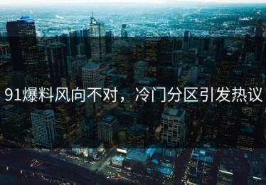 91爆料风向不对，冷门分区引发热议