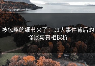 被忽略的细节来了：91大事件背后的怪谈与真相探析