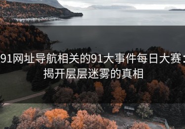 91网址导航相关的91大事件每日大赛：揭开层层迷雾的真相