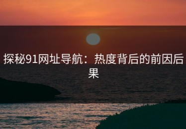 探秘91网址导航：热度背后的前因后果
