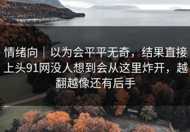 情绪向｜以为会平平无奇，结果直接上头91网没人想到会从这里炸开，越翻越像还有后手