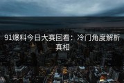 91爆料今日大赛回看：冷门角度解析真相