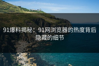 91爆料揭秘：91网浏览器的热度背后隐藏的细节
