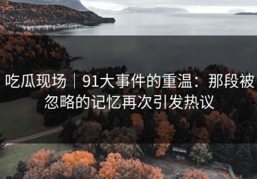 吃瓜现场｜91大事件的重温：那段被忽略的记忆再次引发热议