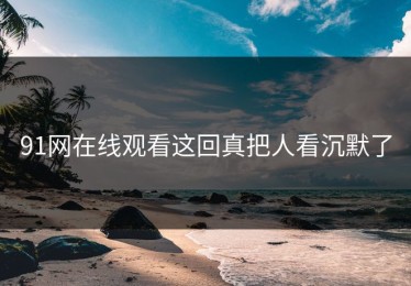 91网在线观看这回真把人看沉默了
