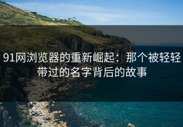 91网浏览器的重新崛起：那个被轻轻带过的名字背后的故事