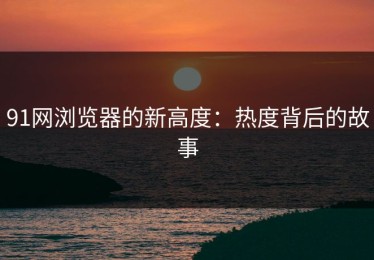 91网浏览器的新高度：热度背后的故事