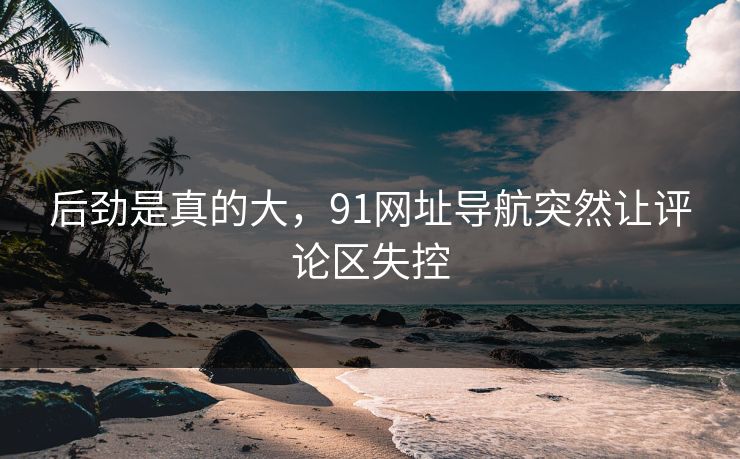 后劲是真的大，91网址导航突然让评论区失控