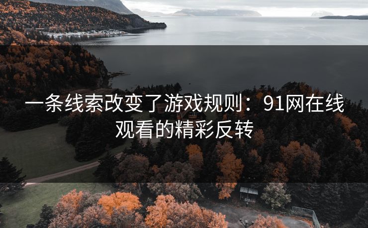 一条线索改变了游戏规则：91网在线观看的精彩反转